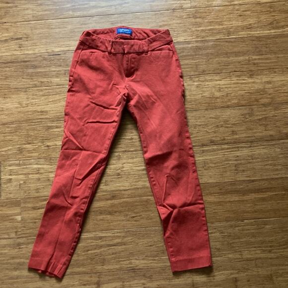Old Navy Orange Stretch Pixie Pants, Size 0 - Picture 2 of 5